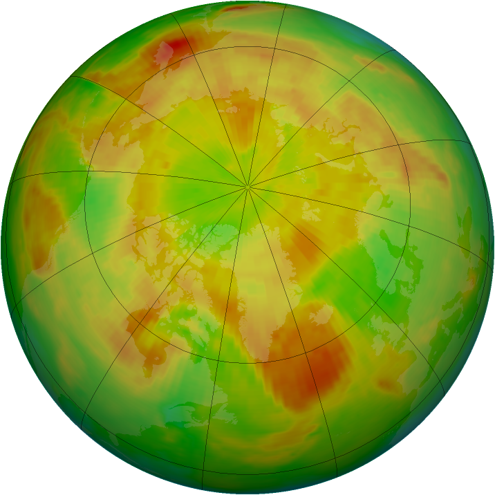 Arctic ozone map for 02 June 1982